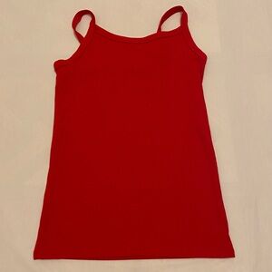 No Boundaries Red Ribbed Cami Tank Top Size M